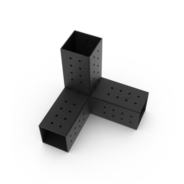 2mm espessura Modular Design de pátio de estar ao ar livre com sistema de pergola DIY e 4 * 4 6 * 6 base de poste