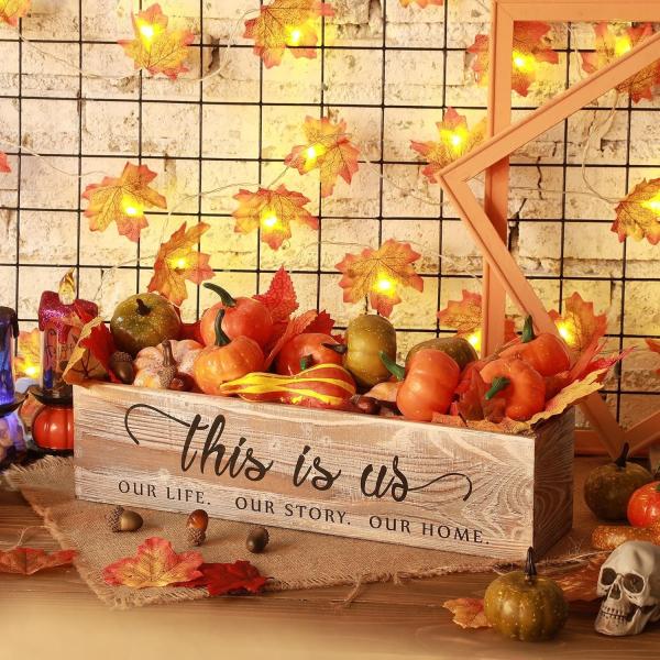 Wooden Rectangular Planter Box for Rustic Centerpieces Customized Logo Acceptable