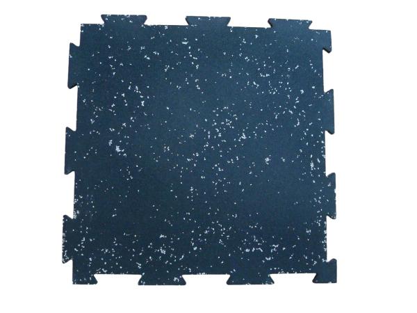 Blue Interlocking Rubber Mat Anti Slip Gym Interlocking Rubber Flooring 500*500mm