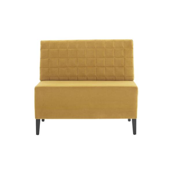 Customized Restaurant Single Card Seat High Back Fabric Hotel Coffee Shop Sofa