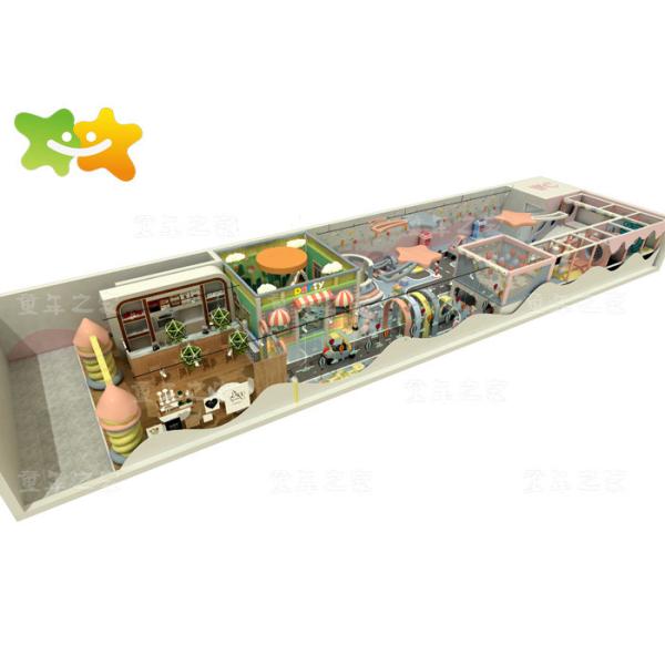 Amusement Park Kids Playhouse Indoor Playground Equipment With Slide Toys