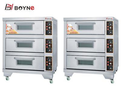 Forno de aço inoxidável da capacidade comercial elétrica da plataforma de Oven Three da plataforma da padaria