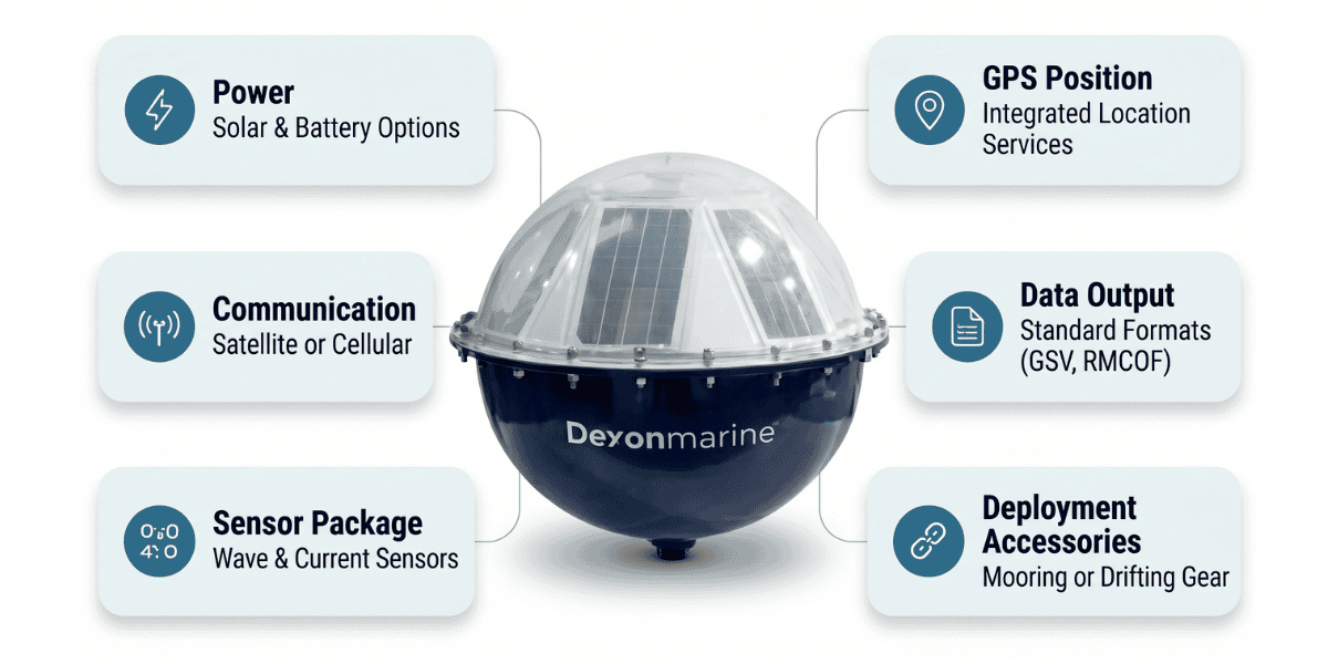 Marine Drifting Wave Current Monitoring Smart Data Buoy
