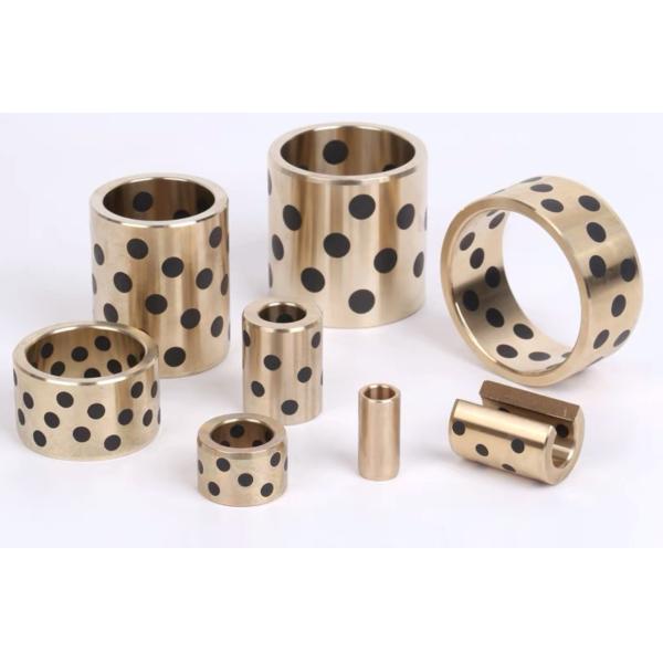 Oilless Graphite Plugged Bushings, Phosphor Bronze Bearings CuSn6Zn6Pb3 Material