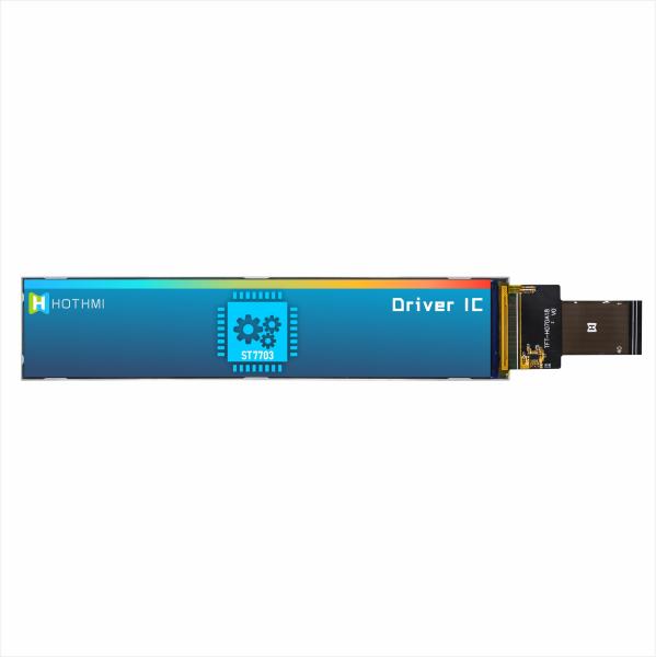 Écran LCD couleur IPS de 7 pouces à vue complète/module d'écran couleur matrice à points 280x1424/peut être équipé d'écran tactile/interface RVB/température large