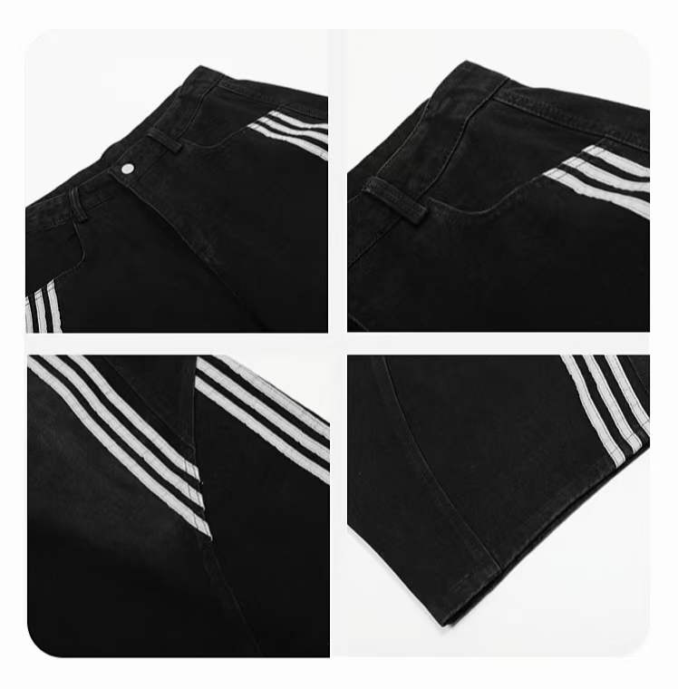 Breathable Classic Denim Jeans Made with Cotton Fabric Targeted at Apparel Buyers and Clothing Brands Needing Stylish Denim