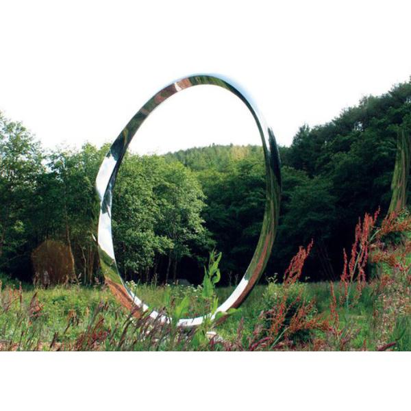 Arch Design Polished Finish Stainless Steel Metal Sculpture For Various Color