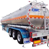 CIMC 33000 40000 45000 50000 60000 Litres 3 essieux Alliage d'aluminium Carburant essence essence réservoir d'huile semi-remorque à vendre