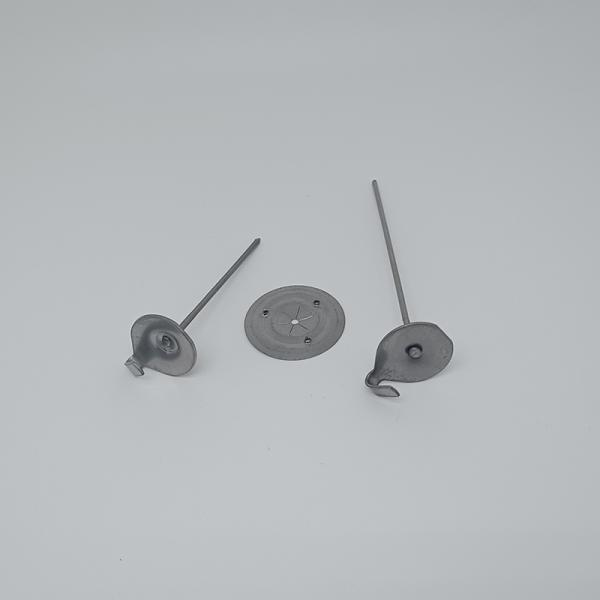 Zinc Plated HVAC Insulation Duct Liner Pins With Smooth Shank Cup Head Type