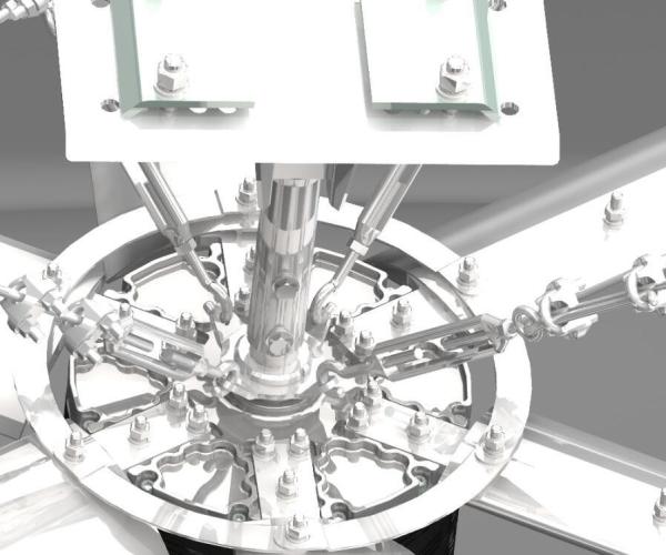 5.5M 60RPM Aluminum Blade Ceiling Fan For Factory