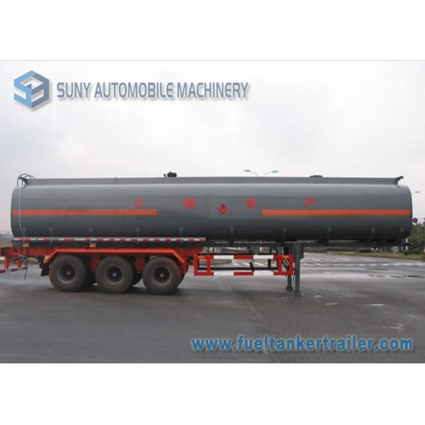 Customized Oil Tank Trailer 42000L Trapezoid Alcohol Chemical Tank Trailer 0.9 Bar