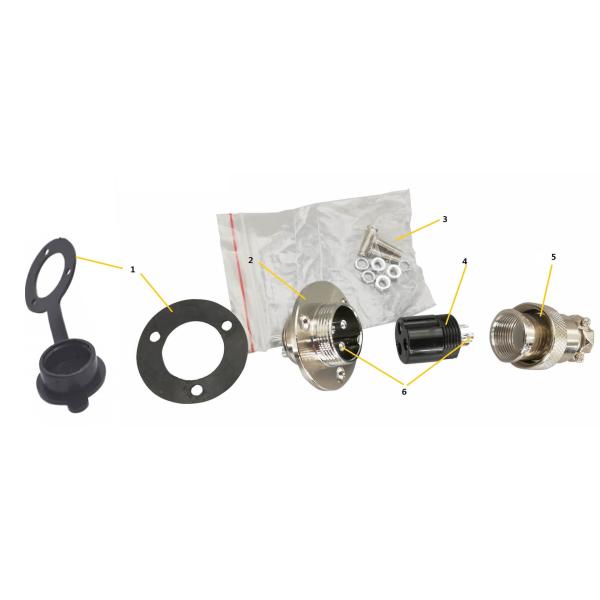 Соединители 9 RoHS GX 20 Pin 10 12 14 15 с мужчиной круглого фланца и женским набором
