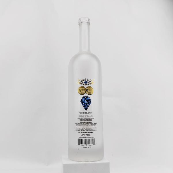 Customized Color Logo Round Glass Bottle 200ml 375ml 500ml 700ml 750ml 1000ml for Beverage