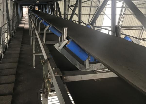 Motorized Pulley Driven Rubber Inclined Belt Conveyor Simple Structure