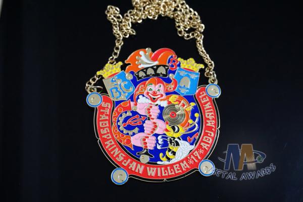 Commercial Non - Toxic Bulk Buy Medals , Gold Bronze Silver Medals With Chian