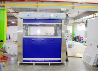 Умный ливень воздуха чистой комнаты/ливень воздуха груза с дверью шторки ролика занавеса PVC быстрой