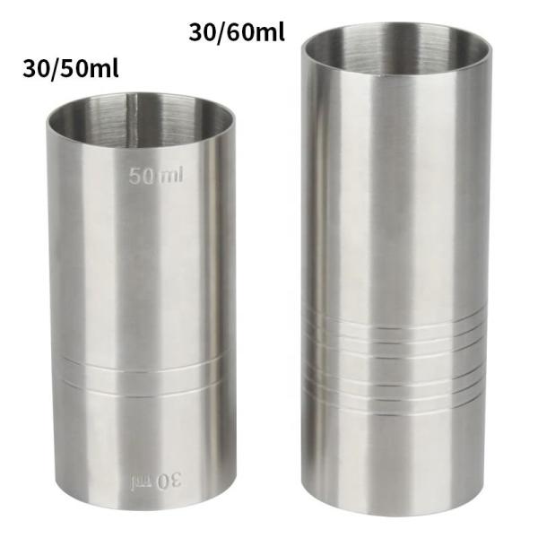 Stainless Steel Bar Tools Cocktail Jigger Straight Measuring Cup Cocktail Jigger