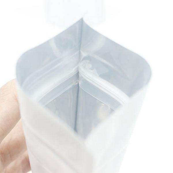 Saco de embalagem biodegradável de grau alimentar Saco de papel kraft para lanche 55g 100g 500g