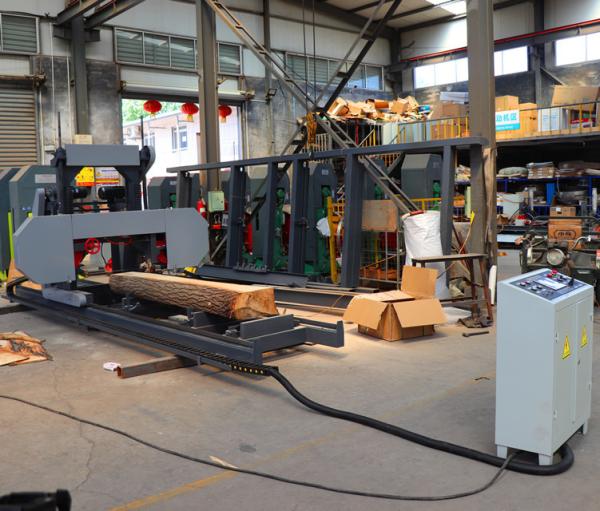 CNC Automatic Horizontal Wood Band Saw, Cheap price portable sawmill machine