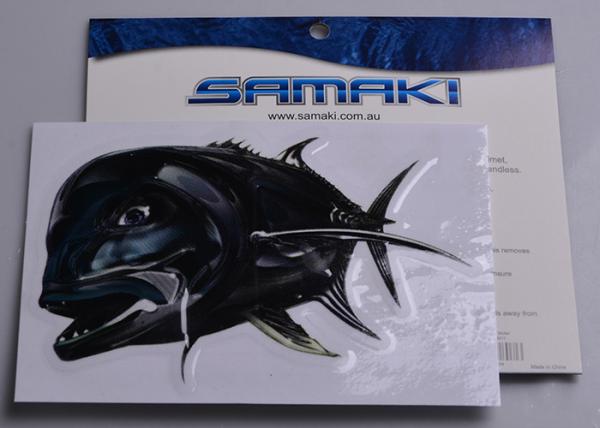 Personalised full color engraving fish individual packing sticker decal printing