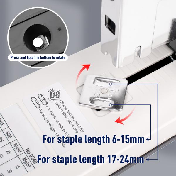 High Capacity 240 Sheets Heavy Duty Stapler Machine for Office Binding Needs