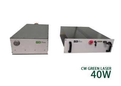 Laser de Fibra de Onda Contínua 40W CW Modo Único Nanossegundo Verde