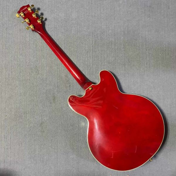 Custom Gibson ES-335 Style Semi-Hollow Jazz Electric Guitar with Bigsby