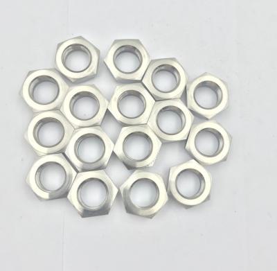 DIN Standard Natural Finish 1/2-20 Thin Nyloc Nut for Sprint Car Racing in Titanium Gr5 and Durability