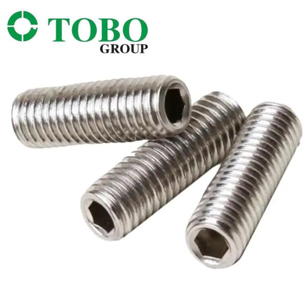 TOBO Supply DIN 913 Hex Socket Headless Screws Of Stainless Steel