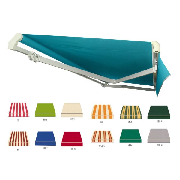 Heavy-duty outdoor retractable awning manual or motorized strong awning