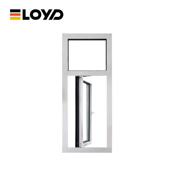 Ventana abatible de aluminio de lujo con estética moderna