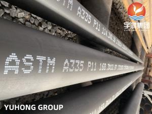 Ligue os tubos sem emenda de aço, ASTM A335 P11, P22, P5, P9, pintura do preto