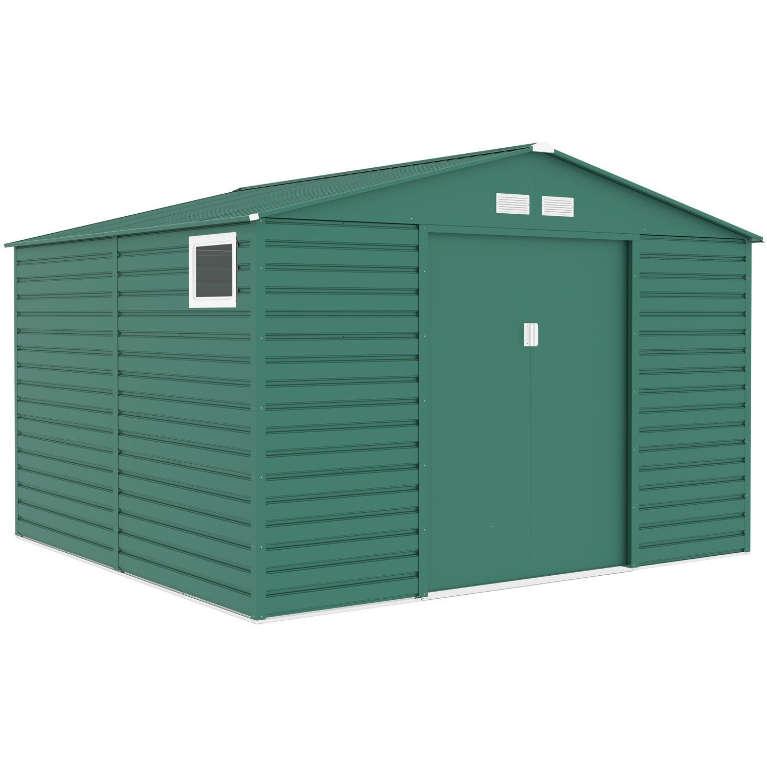 120kg Capacity Color Steel Plate Galvanized Steel Garden Building Shed with Air Vents