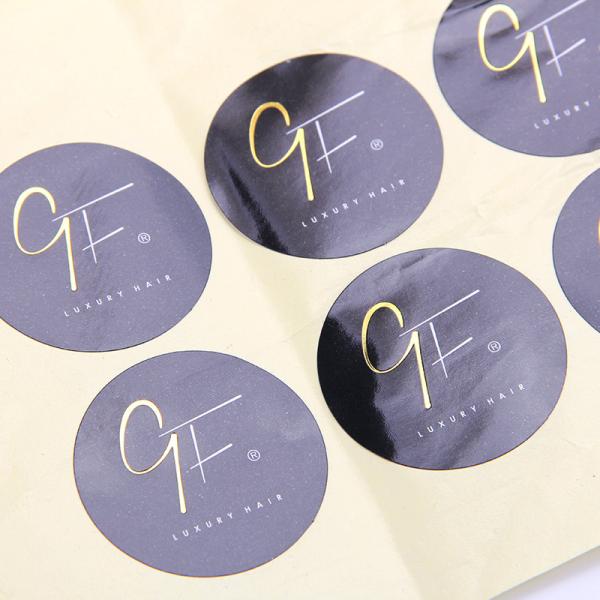 1.5in Black Glossy Sticker Paper For Packaging Cosmetics Beauty