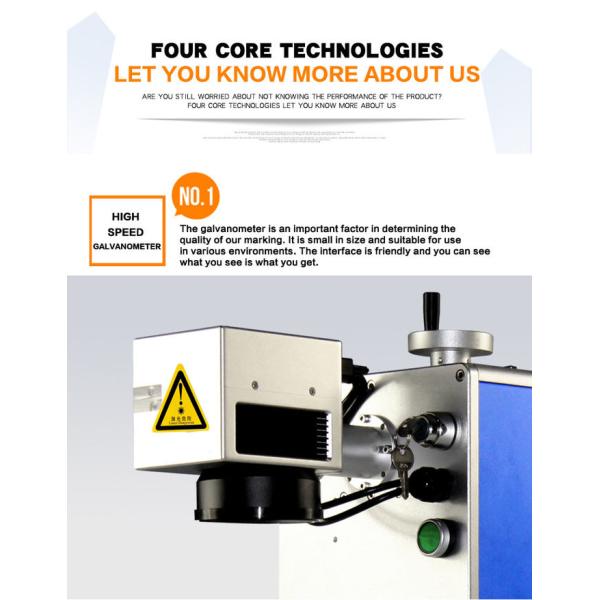 20W desktop mini fiber laser marking machine for bearing,metal parts,jewelry,plastic,bird