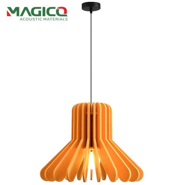 New Sound Absorbing Felt Lampshade Three Layer Design Commercial Pendent Light PET Felt Lampshade