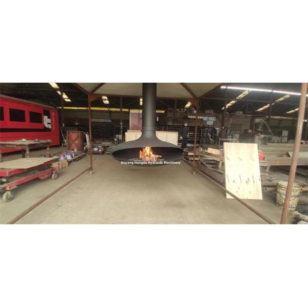 Europe Popular Carbon Steel Suspended Wood Burning Fireplace Hanging Stove