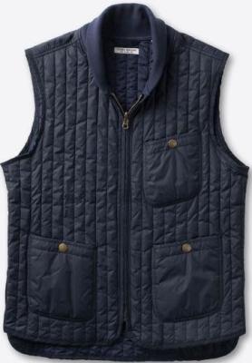 Lightweight Mens Quilted Down Vest , Water Resistant Mens Puffer Vest