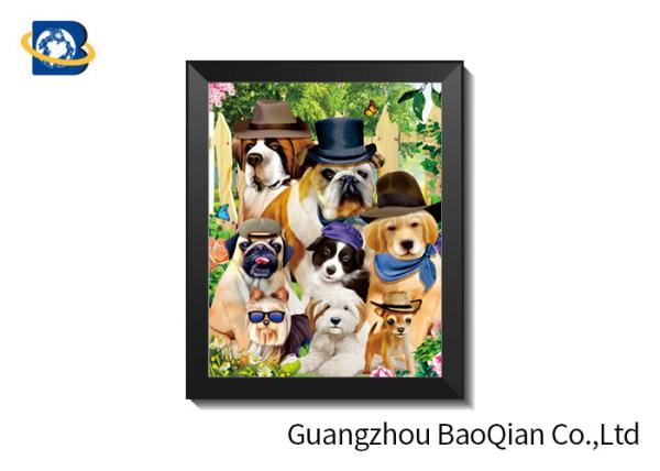 Eco-Friendly Material 3d Wallpaper , Latest 3d Picture Of Cute Lovely Pet Dog / Cat