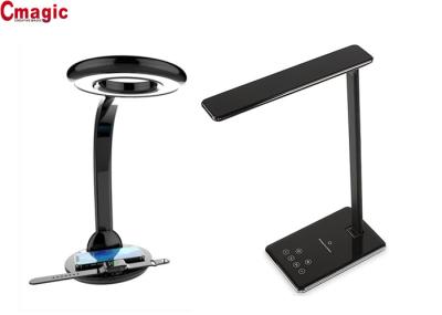 Foldable Wireless Qi Charging Desk Lamp , Office Home Reading Touch Dimmer Lamps