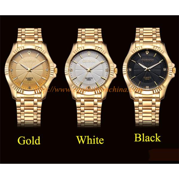 050A Stainless Steel Watch Black White Gold Watch Golden Watch Luxury Watch Gift Watches