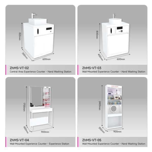 Multi-Function Facial Mask Stand White Multi-layer Display Rack for Makeup Store Interior Design