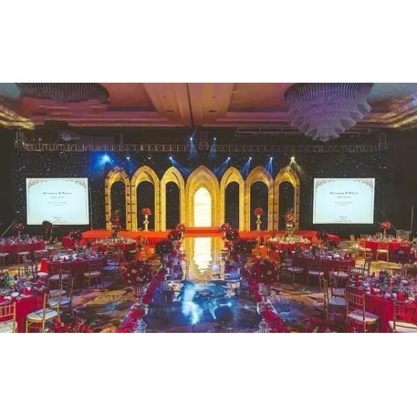 Die Casting Alum Stage Rental LED Display P3 1000cd/sqm Brightness Linsn Control System