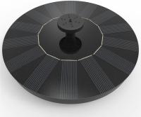 L'eau dénomme la fontaine solaire de Bath d'oiseau avec les biens en verre de panneau solaire
