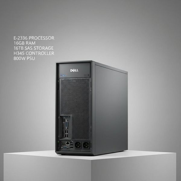 E-2336 Processor PowerEdge T550 Tower Server 16GB RAM 2TB SAS Storage H345 800W