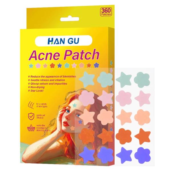 Lovely Flower Hydrocolloid Acne Sticker For Acne Recovery Treatment Custom Color