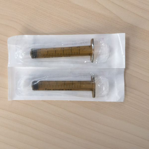 PP 5/10/20/50/60ML Disposable Single Use Light-shielded Light-proof Dispensing Syringes with Needle