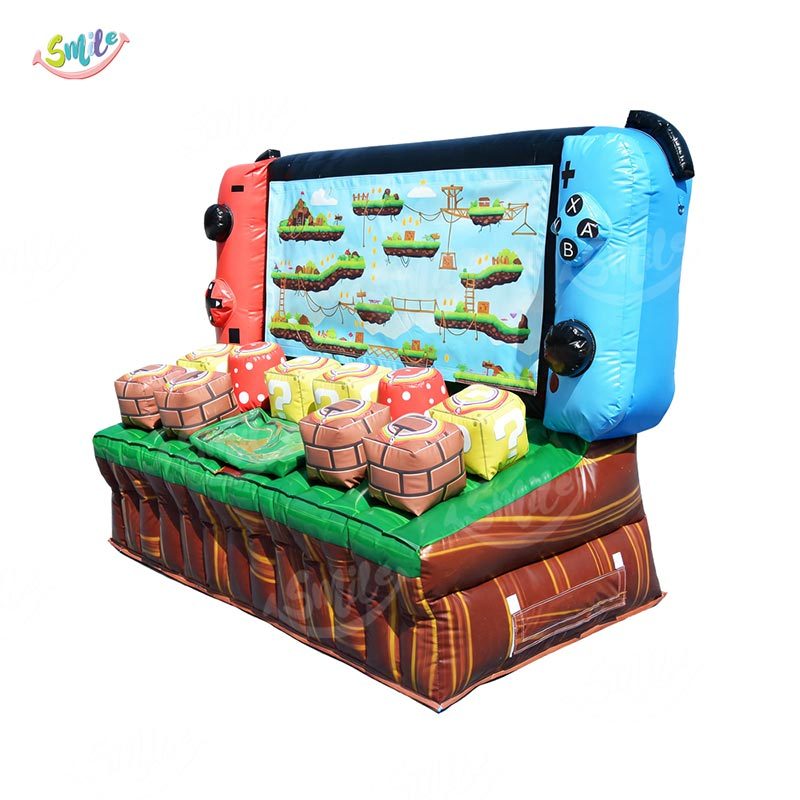 Commercial Grade Video Game Theme Inflatable Interactive Game for Kids Party Rental Business