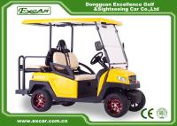EXCAR jaunissent la couleur électrique à piles Trojan de jaune approuvée par CE de chariot de golf 48V