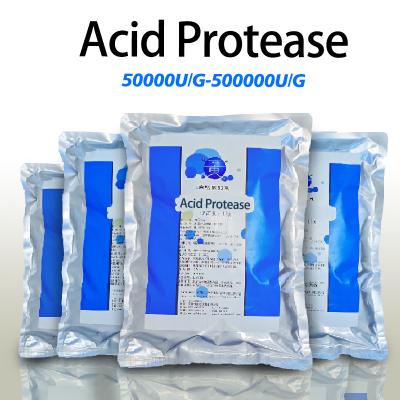 Enzyme de protéase acide 50000U/G-200000U/G Producteurs de protéase de qualité alimentaire et pharmaceutique